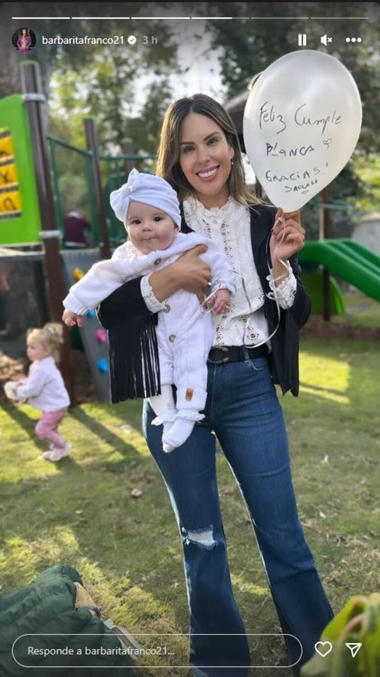 Sarah Burlando le dedicó un dulce mensaje a Blanca Vicuña 
