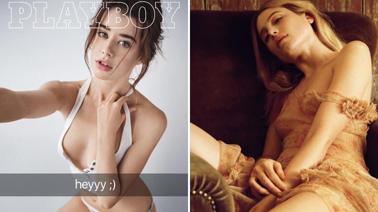 Sarah McDaniel y Dree Hemingway en la portada de Playboy. Foto: Playboy.com