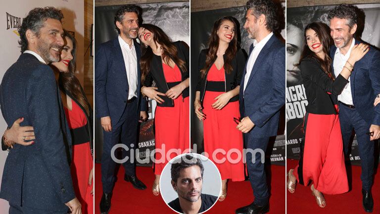 Sbaraglia y Eva de Dominici, risas y complicidad en la premiere de su filme. (Foto: Movilpress)