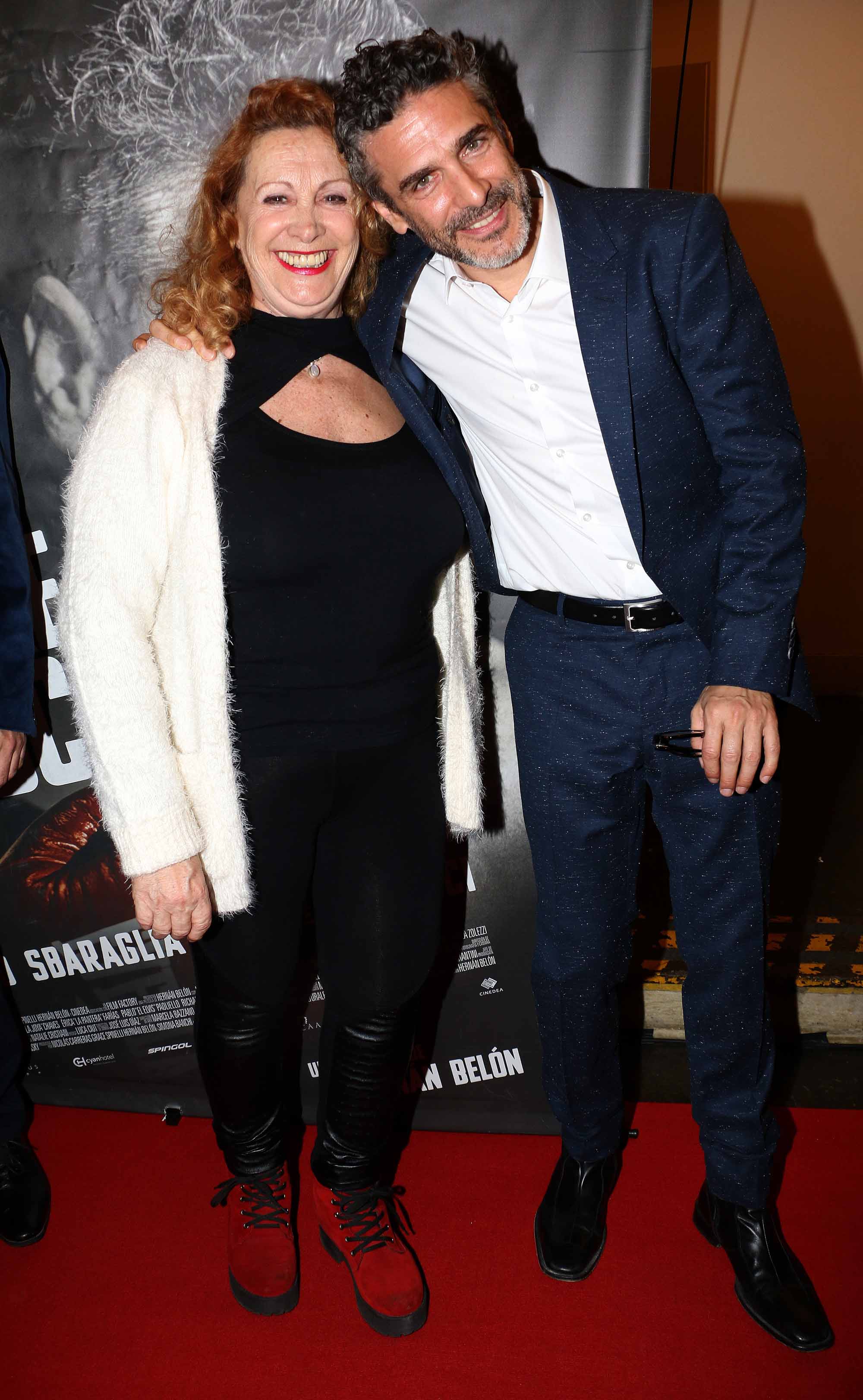 Sbaraglia y Eva de Dominici, risas y complicidad en la premiere de su filme. (Foto: Movilpress)