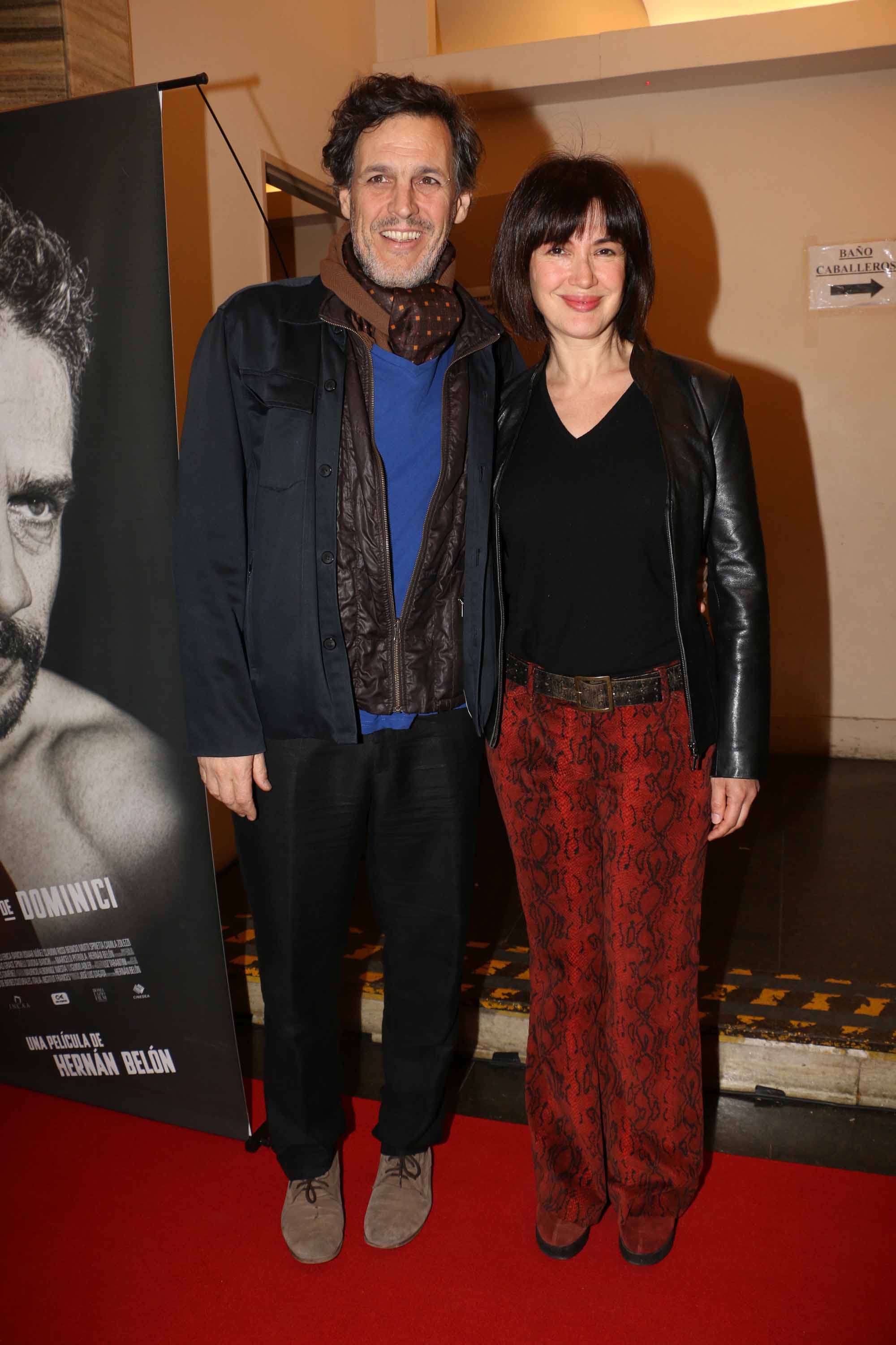 Sbaraglia y Eva de Dominici, risas y complicidad en la premiere de su filme. (Foto: Movilpress)