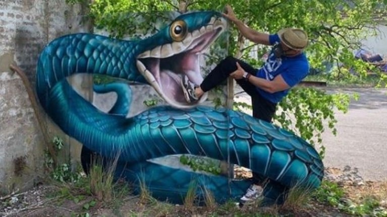 Scaf: un artista callejero con un estilo hiperrealista con un toque de fantasía. 