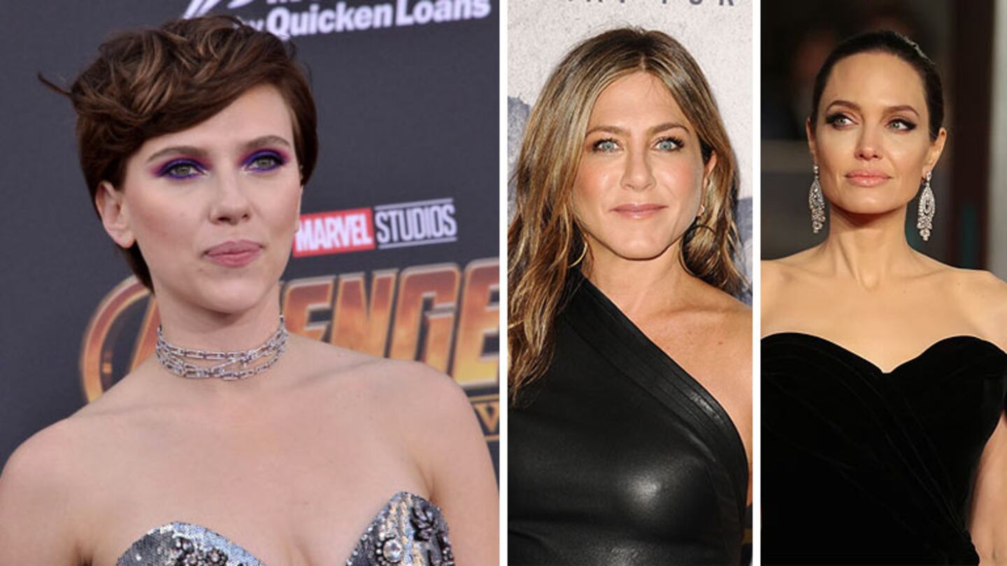 Scarlett Johansson fue la actriz mejor pagada del año, seguida por Angelina Jolie y Jennifer Aniston