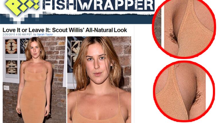 Scout Willis, una chica "al natural". (Fuente: FishWrapper)
