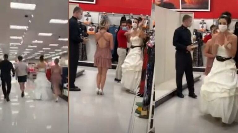 Se cansó: una joven embosca a su prometido vestida de novia y con un ultimátum