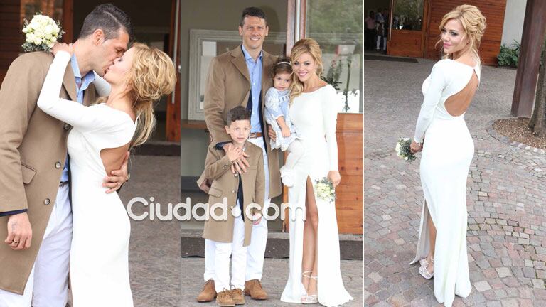 Se casaron Evangelina Anderson y Martín Demichelis (Foto: Movilpress)