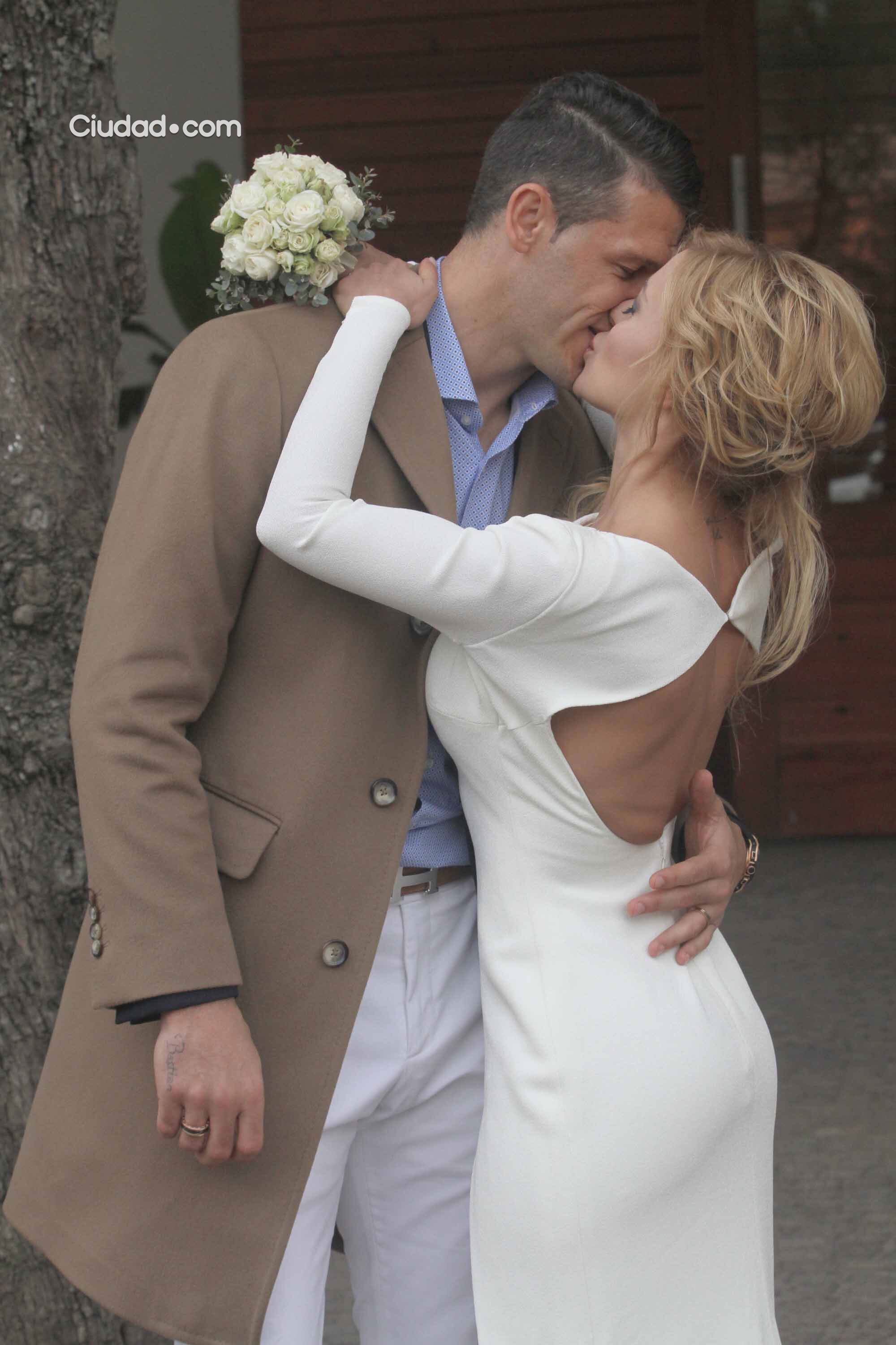 Se casaron Evangelina Anderson y Martín Demichelis (Foto: Movilpress)