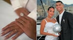 Se casaron Georgina Rodríguez y Cristiano Ronaldo: la primera imagen de sus espectaculares alianzas de boda