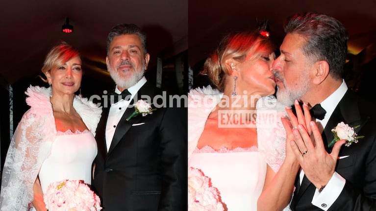 Se casaron la bailarina Andrea Ghidone y el empresario tabacalero Pablo Otero. (Foto: Movilpress)