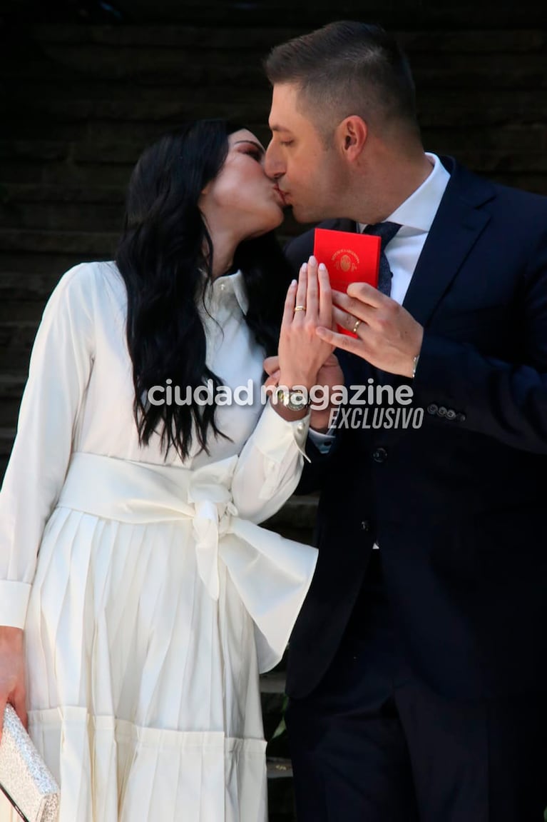 Se casaron María Savi y Matías Morla. (Foto: Movilpress)
