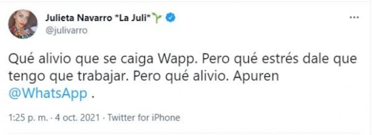 Se cayeron WhatsApp, Facebook e Instagram y los famosos reaccionaron a través de Twitter