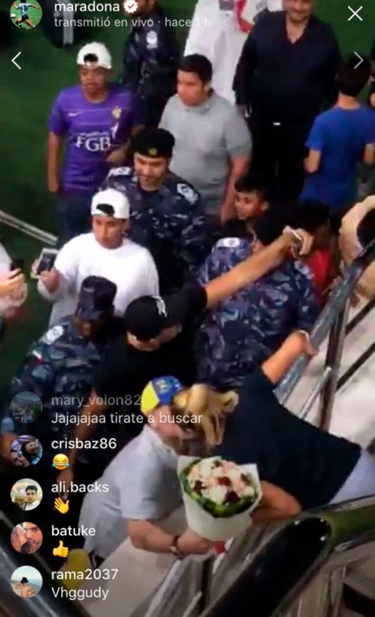 ¡Se confirmó! Maradona no estará en el casamiento de Dalma: las imágenes de Diego en Dubai 