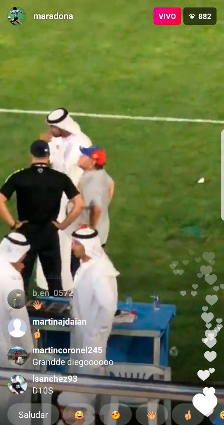 ¡Se confirmó! Maradona no estará en el casamiento de Dalma: las imágenes de Diego en Dubai