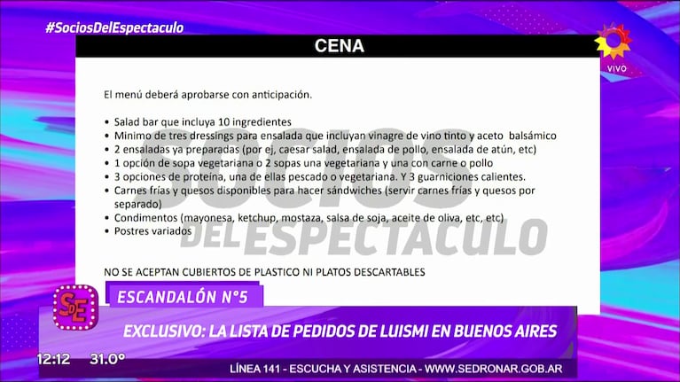 Se conocieron las insólitas exigencias de Luis Miguel para sus recitales en Argentina