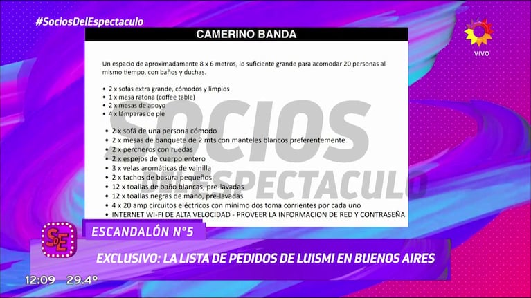 Se conocieron las insólitas exigencias de Luis Miguel para sus recitales en Argentina