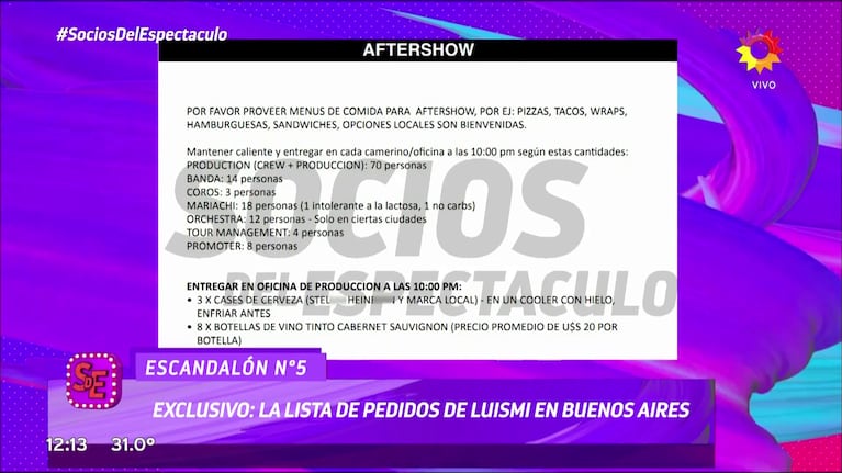 Se conocieron las insólitas exigencias de Luis Miguel para sus recitales en Argentina