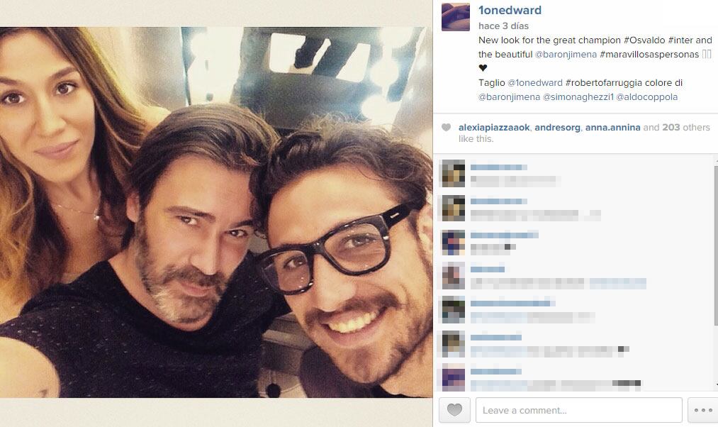¡Se despidió del rodete! El nuevo look del novio de Jimena Barrón (Foto: Instagram)