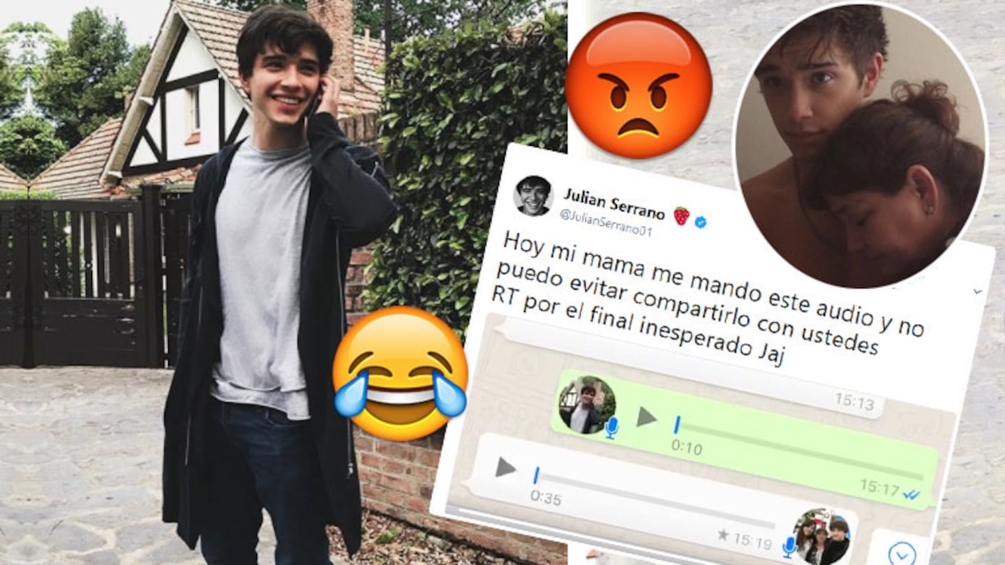 ¡Se enojó! El desopilante audio de WhastApp de la madre de Julián Serrano, ¡con un final imperdible!