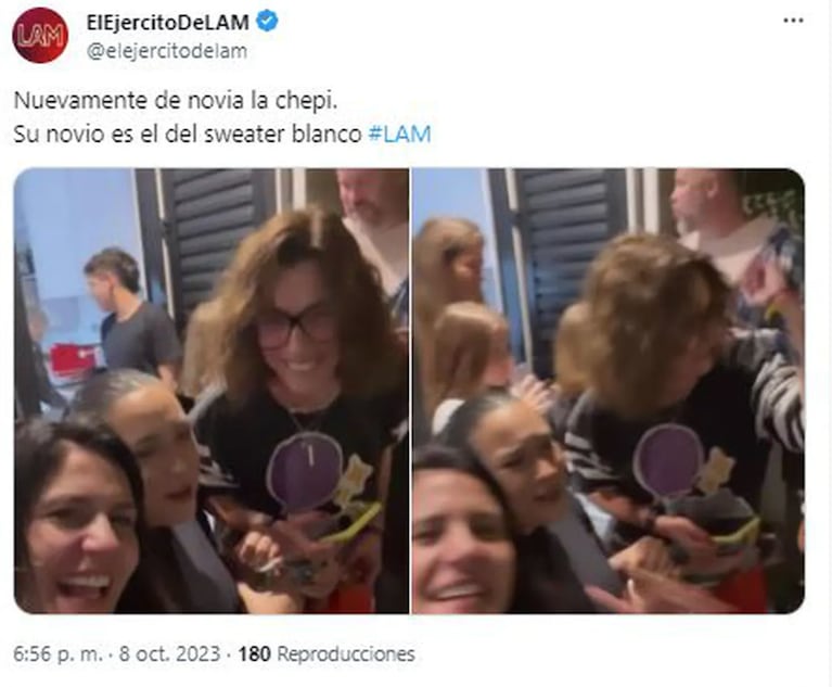 Se filtró la primera foto de Dani La Chepi junto a su nuevo novio: “Es el de suéter blanco”