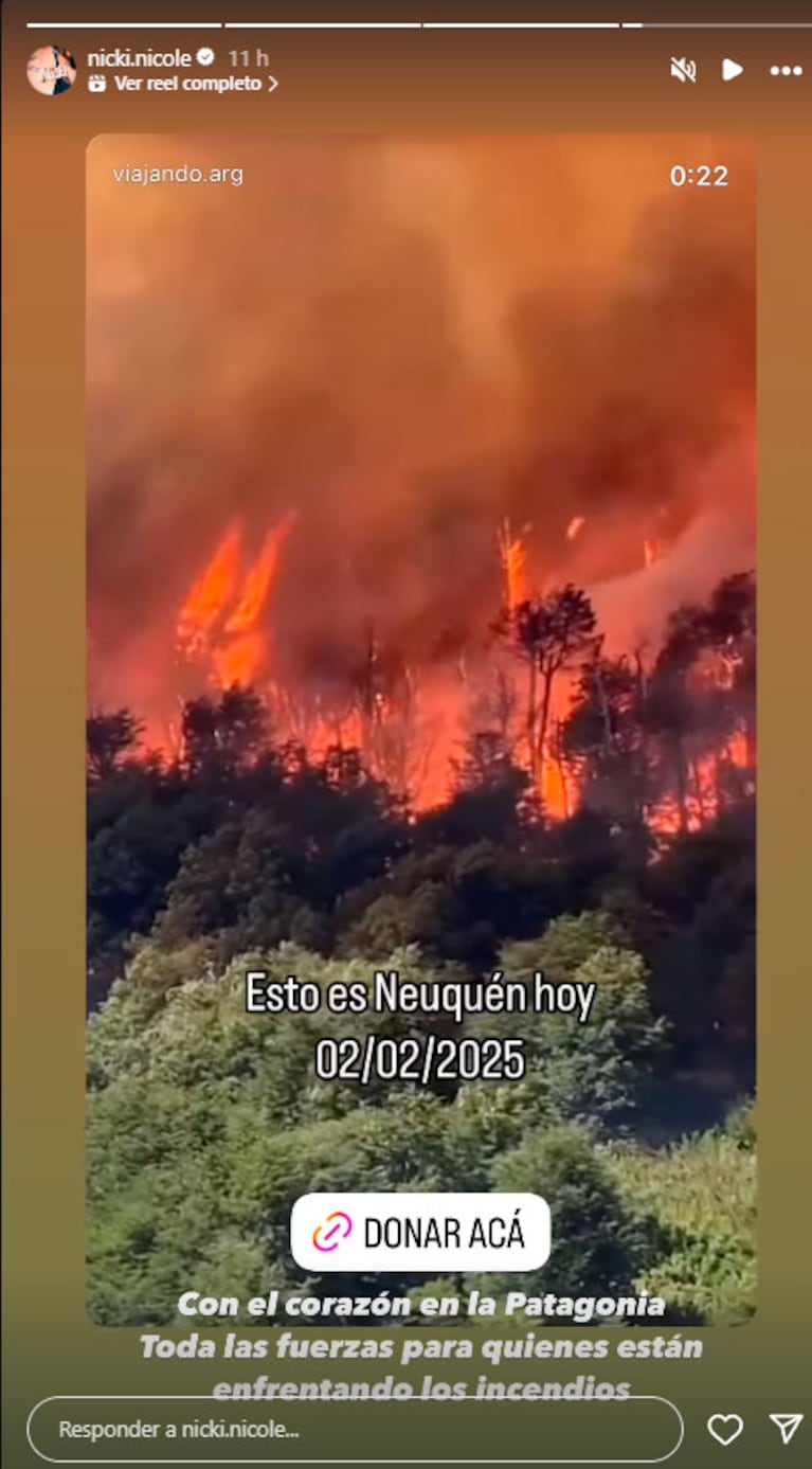 Se incendia la Patagonia: los desesperados pedidos de ayuda de los famosos