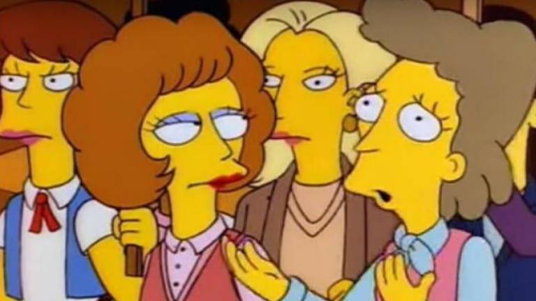 Se queja de los apasionados gritos de una vecina y le responden con una popular escena de Los Simpson
