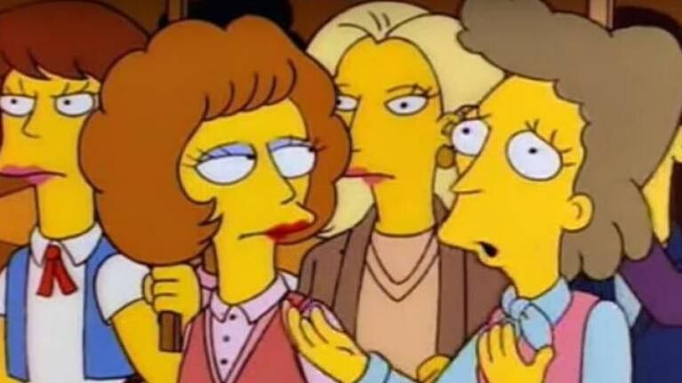 Se queja de los apasionados gritos de una vecina y le responden con una popular escena de Los Simpson