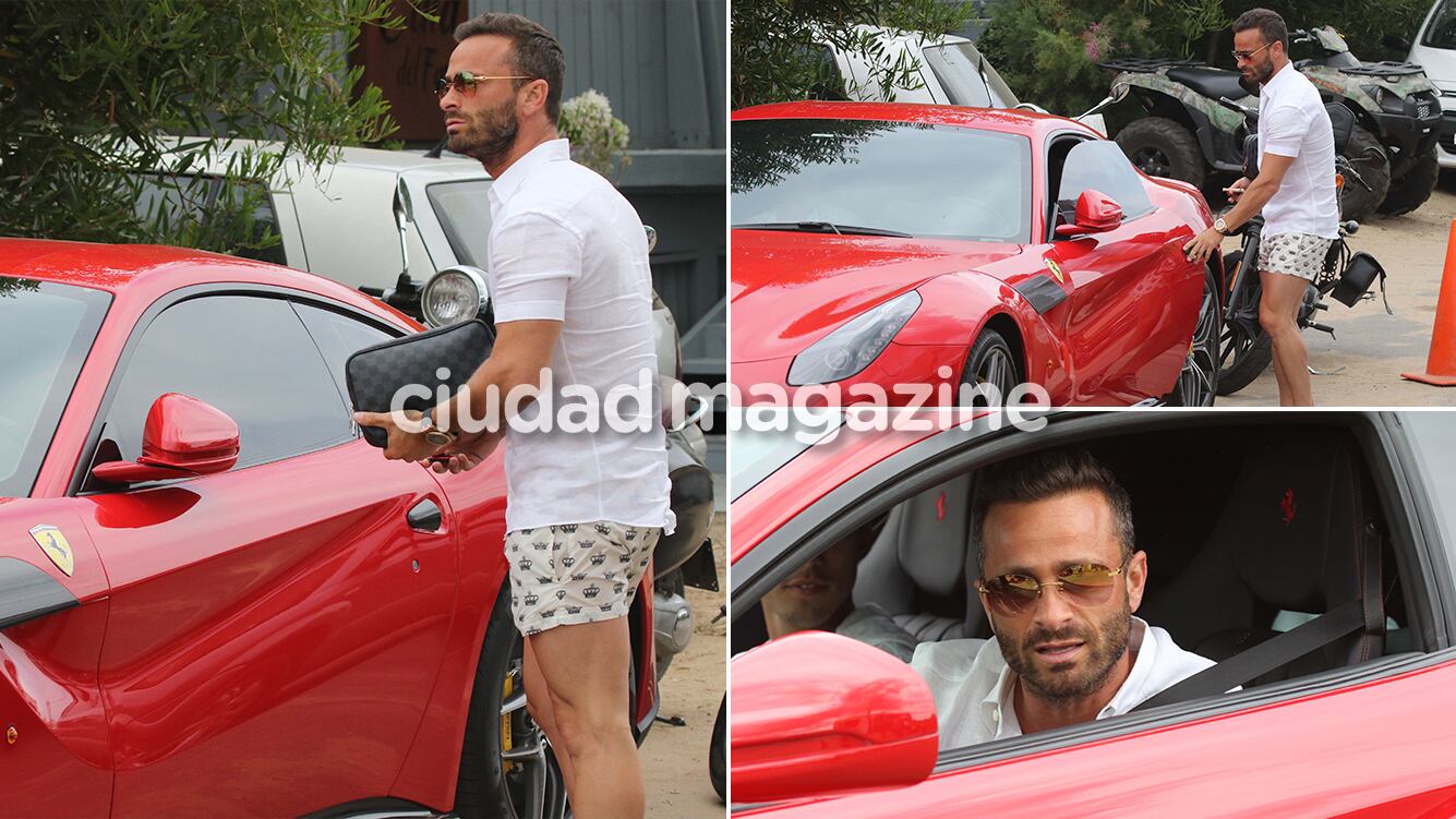¡Se roba las miradas! Martín Baclini, el paseo en Ferrari de un soltero codiciado por las calles de Punta del Este