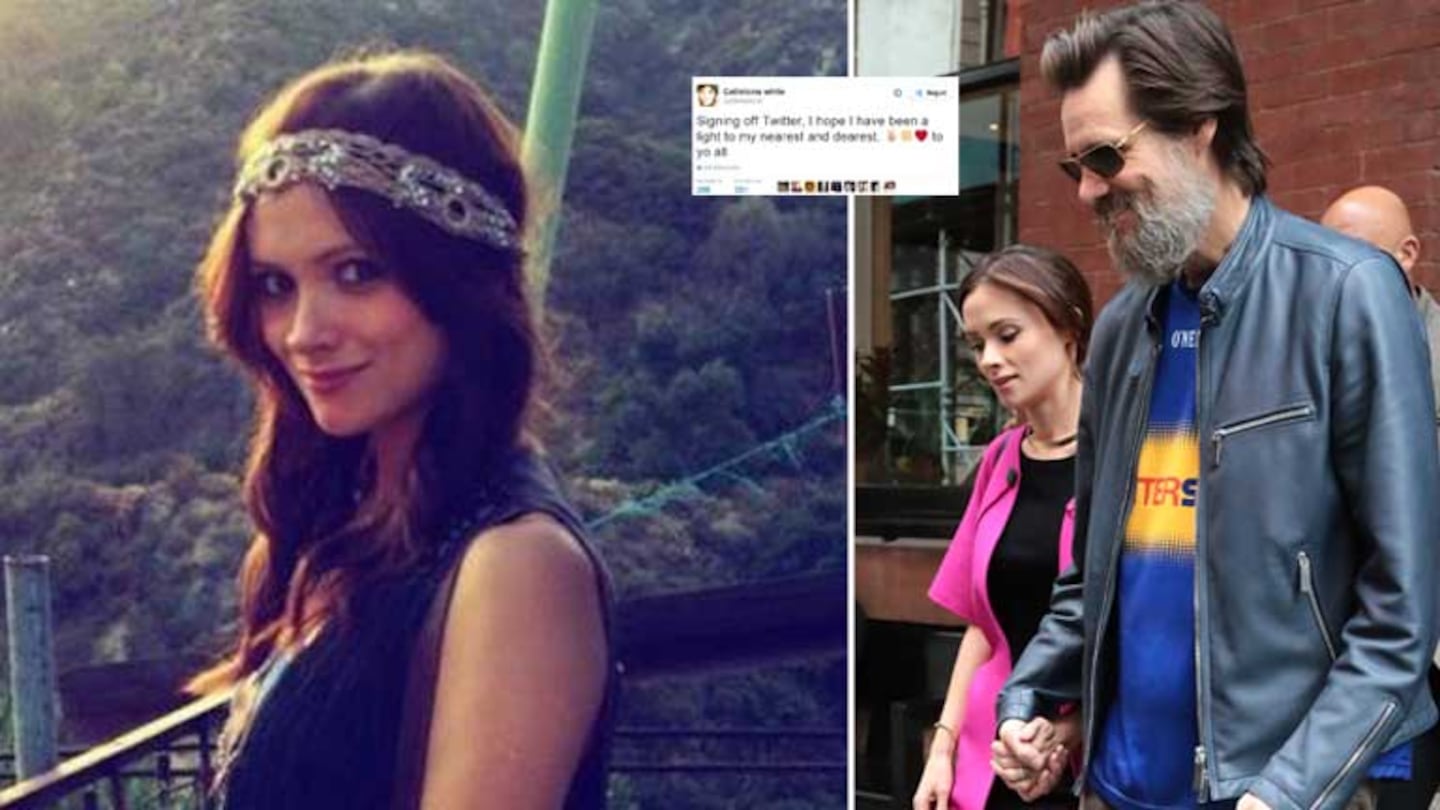 Se suicidó Cathriona White, la novia de Jim Carrey. Foto: Grosby Group.