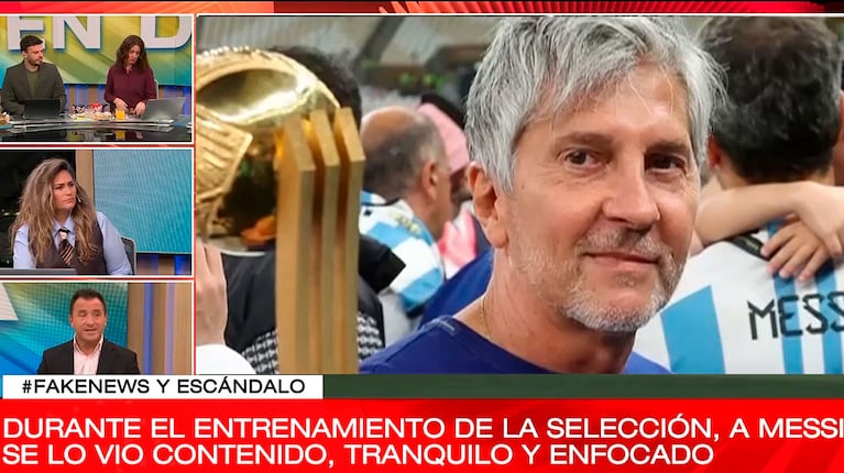 Se supo cómo afectó a Lionel Messi la fake news sobre la muerte de su padre (captura de eltrece)