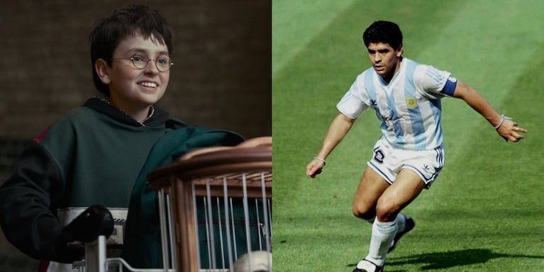 Se supo: Harry Potter es fanático de Diego Maradona y salieron a la luz las pruebas
