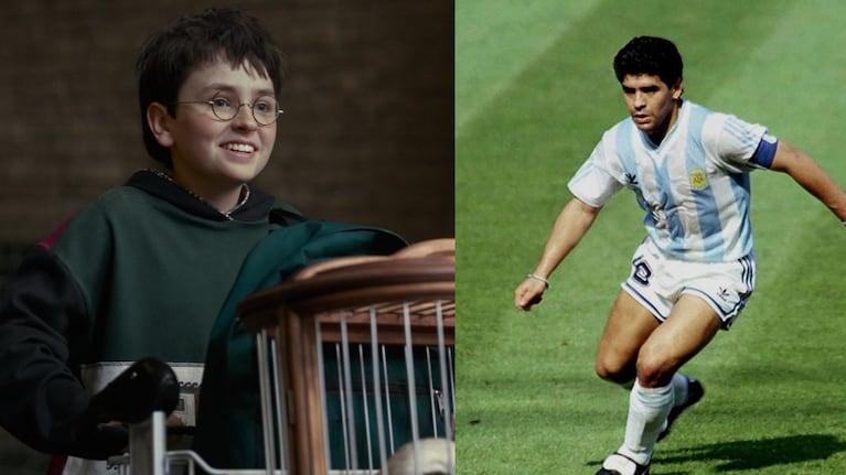 Se supo: Harry Potter es fanático de Diego Maradona y salieron a la luz las pruebas
