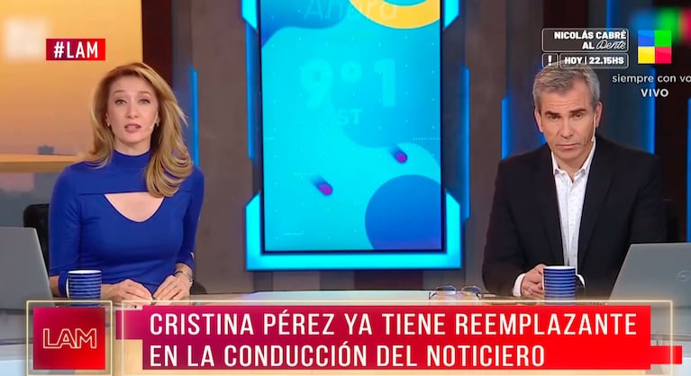 Se supo quién sería la conductora que reemplazaría a Cristina Pérez en Telefe Noticias: “La eligió el canal”