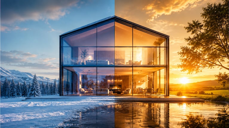 Se termina el reinado de las ventanas de vidrio: el invento elegante y luminoso que no deja pasar el frío ni el calor. Foto: IA