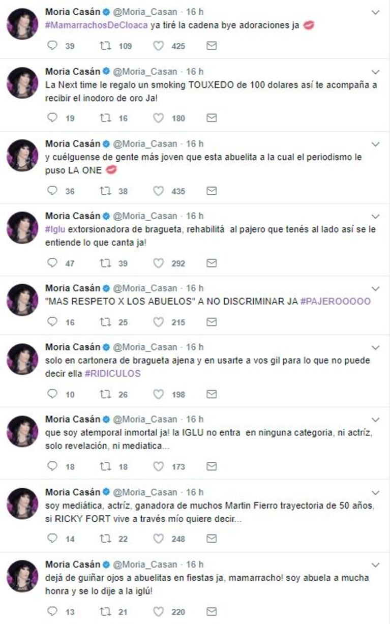 ¡Se tiraron con todo! Durísimo cruce de Moria Casán y el Mono de Kapanga por Andrea Rincón: fuertes acusaciones en las redes