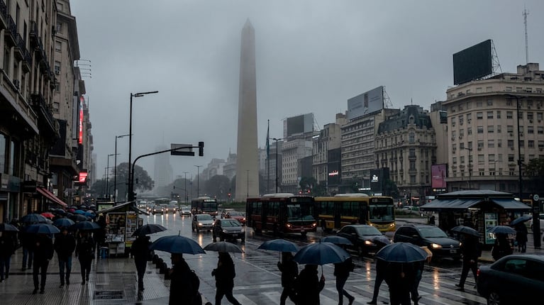 ¿Se va la primavera? Tormentas fuertes y bajón de temperatura en Buenos Aires: qué días llueve (foto IA)