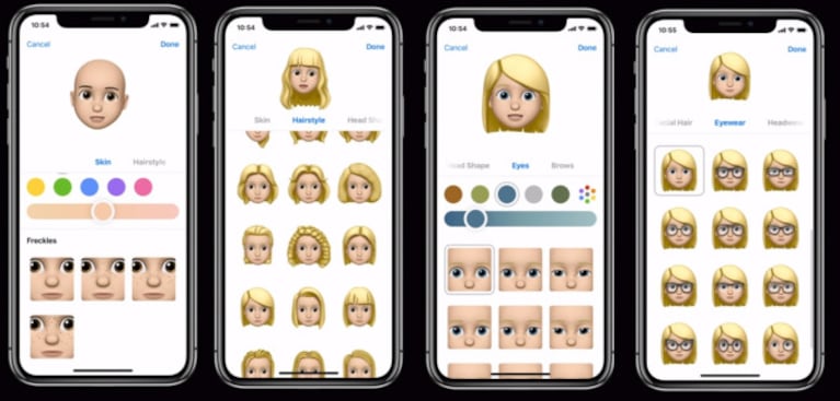 Se vienen los Memoji, los avatares personalizados de Apple