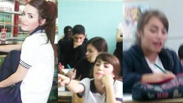 Se viralizaron tiernas fotos de Lali en el cole.
