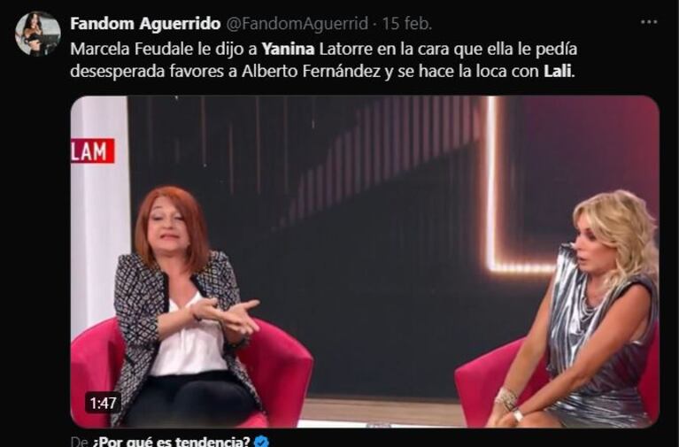 Se viralizó un video del día en que Yanina Latorre visitó a Alberto Fernández en la Casa Rosada