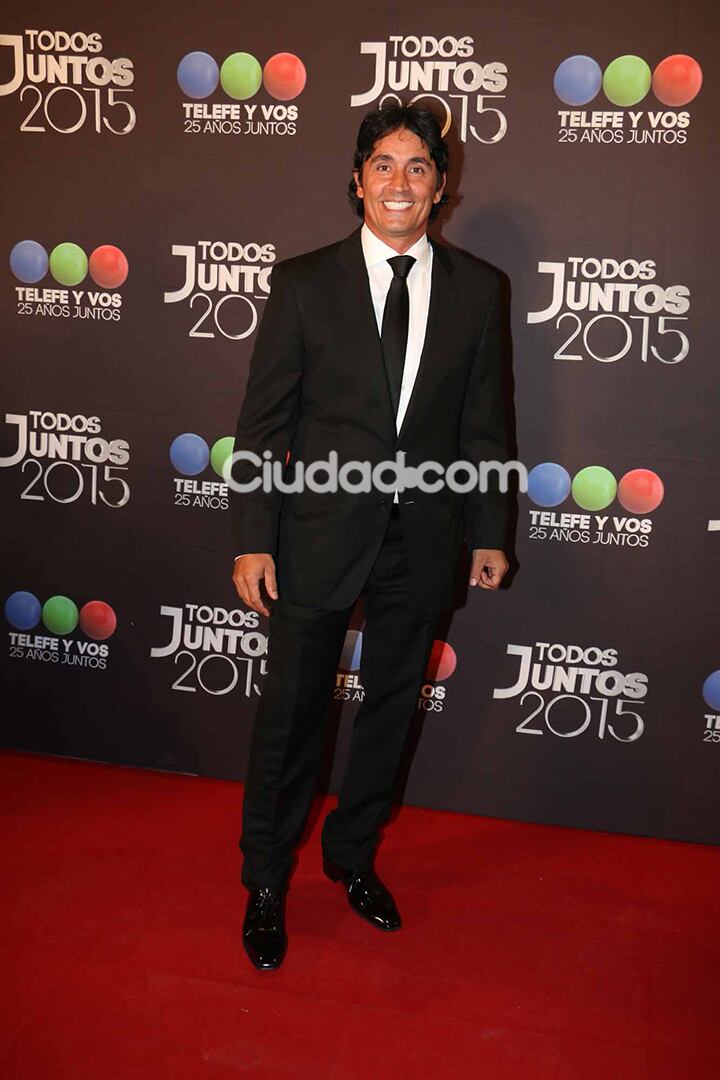 Sebastian Estevanez, en la fiesta de Telefe. (Foto: Movilpress)