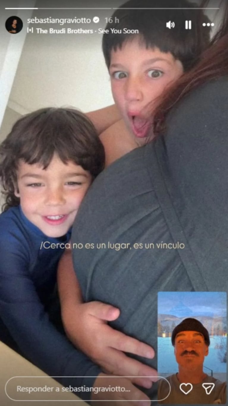 Sebastián Graviotto dejó un mensaje emotivo para Juana Repetto y sus hijos: “Es un vínculo” | Créditos: Instagram @sebastiangraviotto