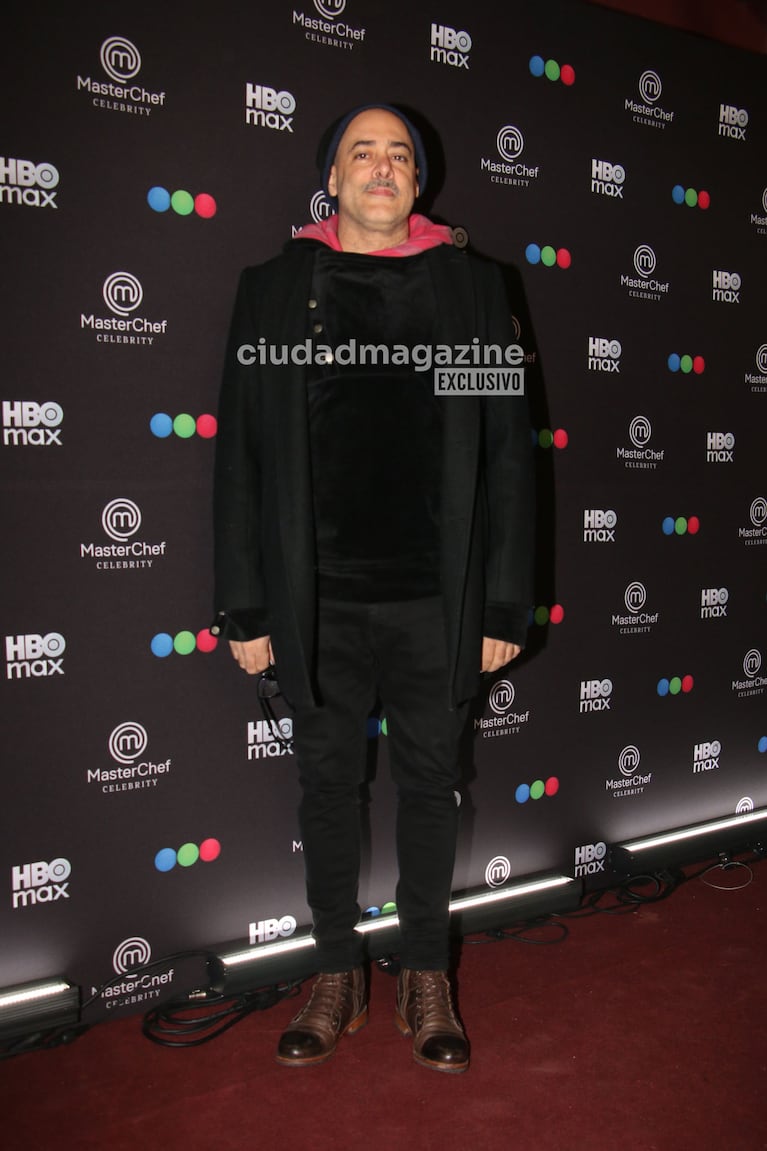 Sebastián Presta en el estreno de Masterchef Celebrity (Foto: Movilpress).