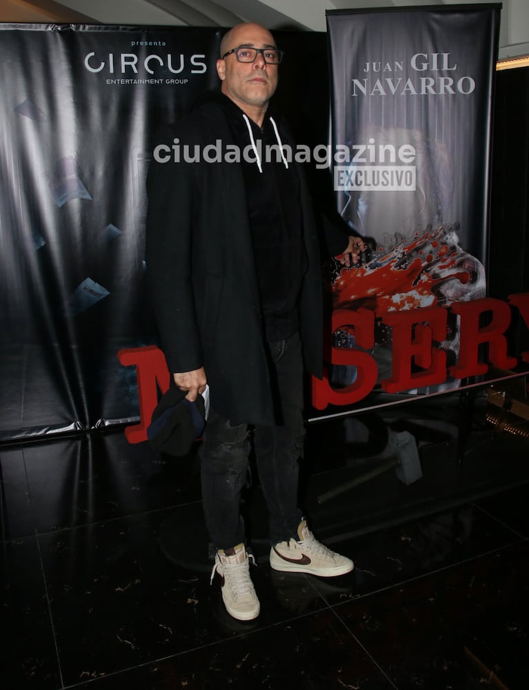 Sebastián Presta en la función de prensa de Misery. (Foto: Movilpress)
