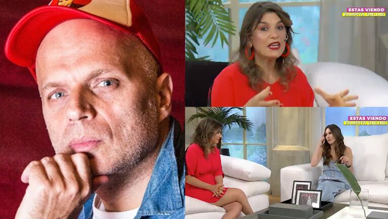 Sebastián se rió de cómo su pareja se refirió a él en Pampita Online.
