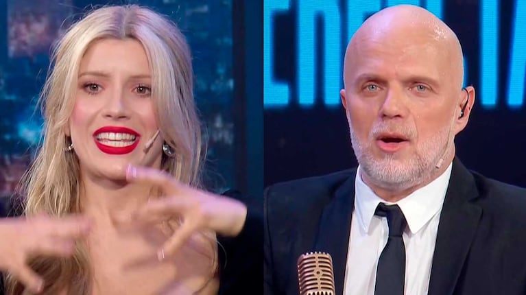 Sebastián Wainraich y Laurita Fernández en La noche perfecta (Foto: captura eltrece)