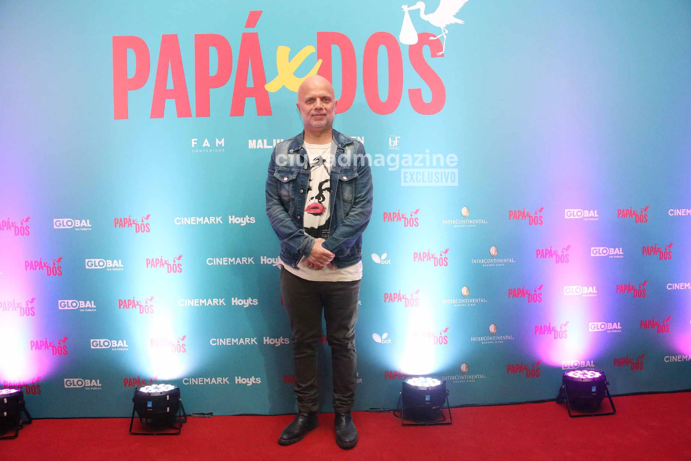 Sebastián Wainrraich en la avant premier de Papá x dos. (Foto: @Movilpress)