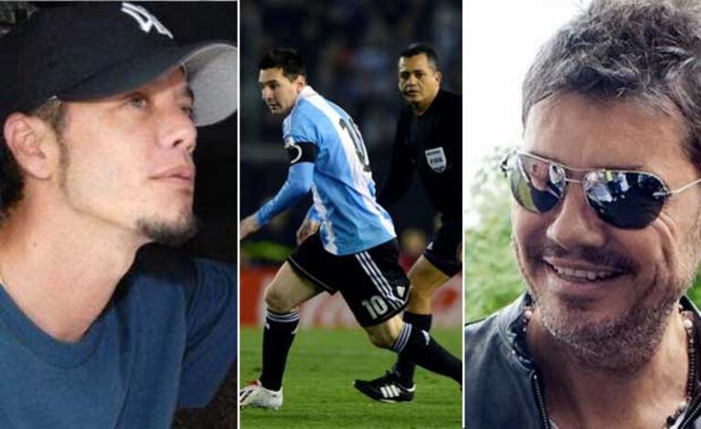 Sebastián y Marcelo coincidieron en una sola cosa: alentar a Argentina (Fotos: Web). 