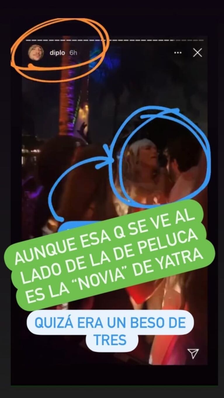Sebastián Yatra, ¿a los besos con su amiga Lele Pons y con otra joven en una divertida fiesta en México?