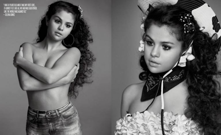 Selena Gómez, topless y polémica. (Fuente:Vmagazine)
