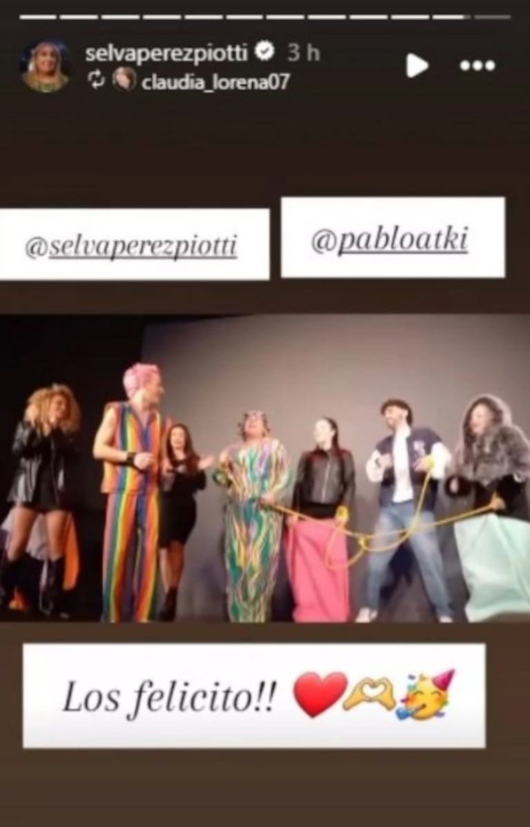 Selva convocó a sus excompañeros de GH | Créditos: Instagram @selvaperezpiotti