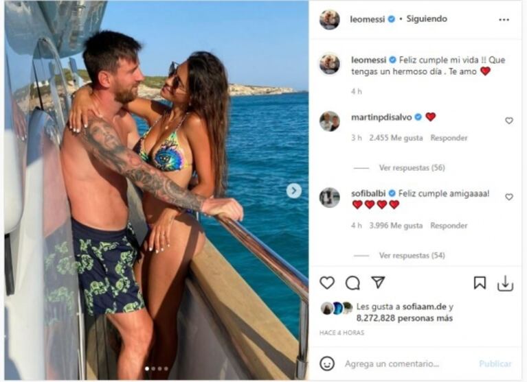 Sentido mensaje de Leo Messi a Antonela Roccuzzo por su cumpleaños: “Feliz cumple mi vida” 
